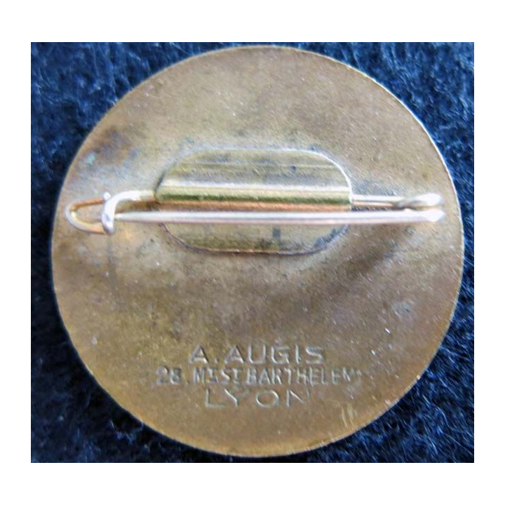 CHASSEUR 114 : Chasseur de mines 114 de fabrication Augis Lyon en émail