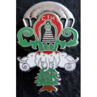 1° RCP : insigne métallique de la 3° compagnie du 1° régiment de chasseurs parachutistes CIM Ballard