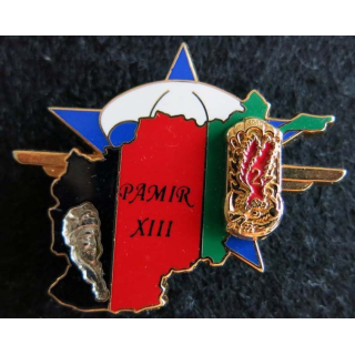 1° RCP : insigne de la 2° compagnie du 1° régiment de chasseurs parachutistes opération PAMIR XIII° n° 084