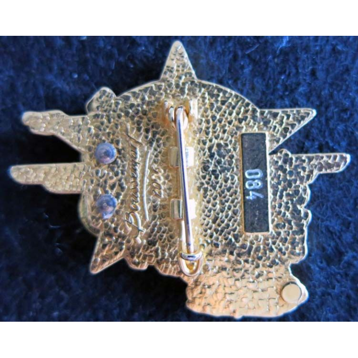 1° RCP : insigne de la 2° compagnie du 1° régiment de chasseurs parachutistes opération PAMIR XIII° n° 084