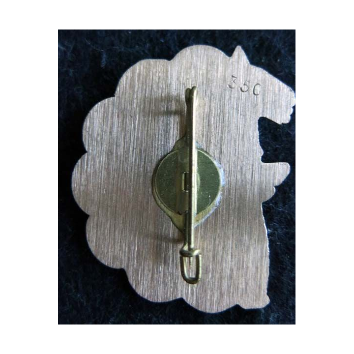 1° RCP : insigne de la 12° compagnie du 1° régiment de chasseurs parachutistes n° 350