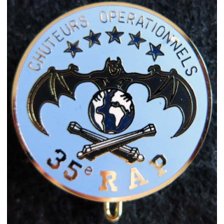 35° RAP : insigne des chuteurs opérationnels du 35° régiment d'artillerie parachutiste de fabrication J.Y Ségalen N° 167
