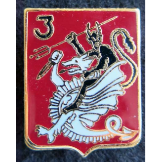 8° RPIMA : insigne de la 3° compagnie du 8° régiment parachutiste d'infanterie de marine Drago Noisiel