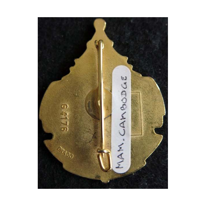 CAMBODGE : Insigne métallique de la mission d'aide militaire au Cambodge Drago Paris G. 4176