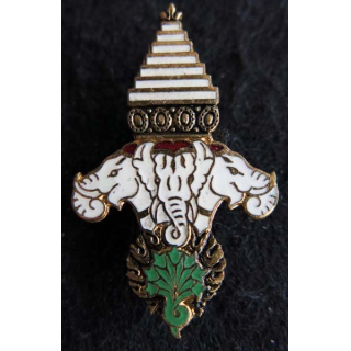 LAOS : Insigne métallique de la Garde Royale du LAOS Drago Olivier Métra en émail