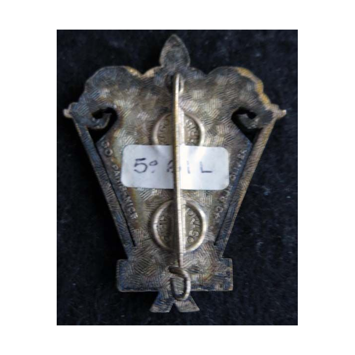 5° BIL : insigne du 5° bataillon d’infanterie du Laos en émail de fabrication Drago Olivier Métra émail
