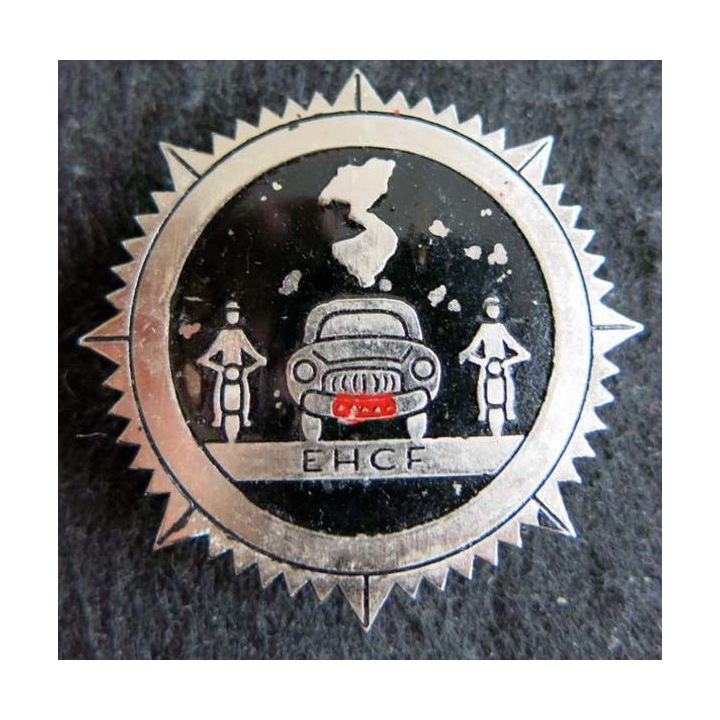 EHCF : insigne métallique de l'escorte du haut commissariat de France fabrication locale