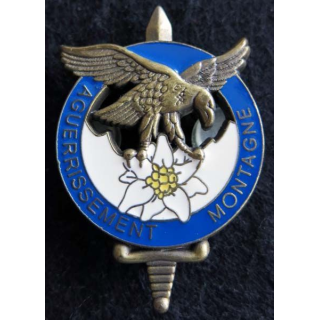 CNAM : Insigne métallique de brevet initiation bronze d'aguerrissement montagne GS. 146