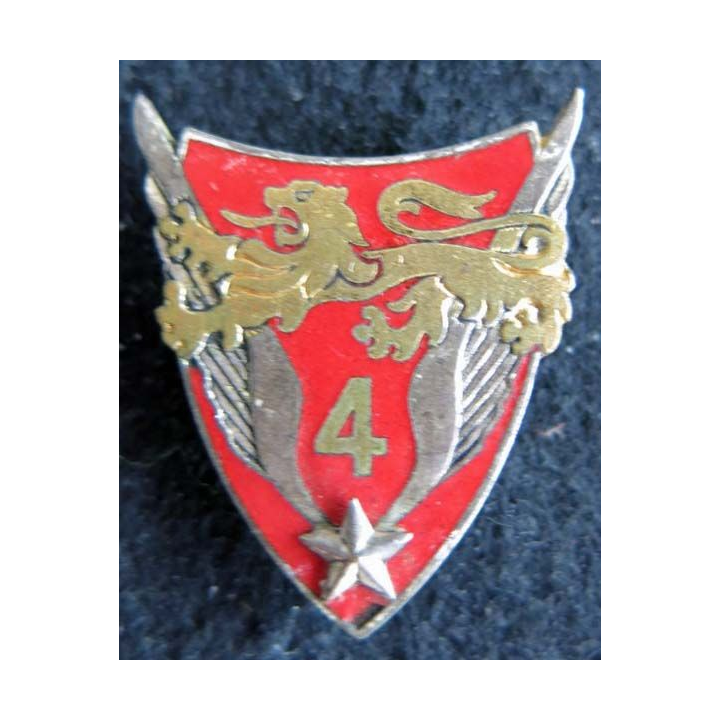 4° GHL : insigne du 4° groupe d'hélicoptères légers de l'armée de terre de fabrication Drago G. 2073