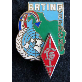 10° DB : insigne métallique de la 10° Division blindée BATINF FORPRONU de fabrication Delsart Sens