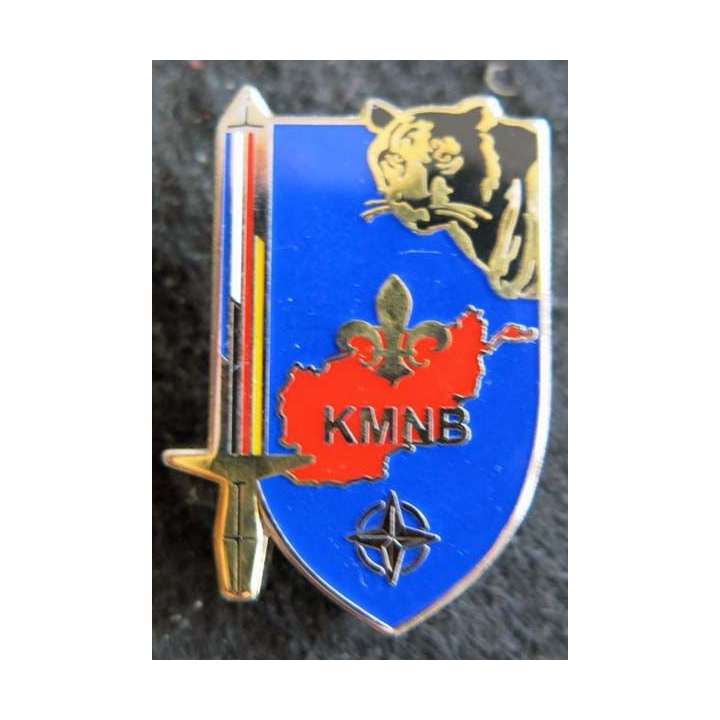 KMNB BFA : insigne métallique de la Kaboul multinational Brigade de la brigade Frano allemande de fabrication GLF