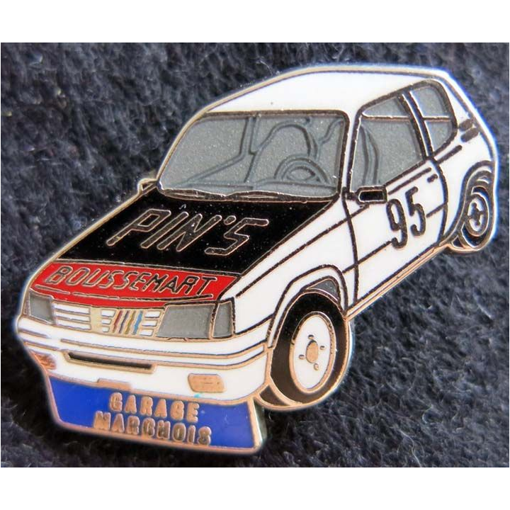 PIN'S : Pin's automobile Garage Margnois Renault 5 R5 N° 95 fabrication Boussemart