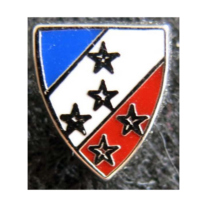 1° ARMÉE : insigne métallique en réduction type pin's de la 1° armée de fabrication Ballard 12 x 14 mm