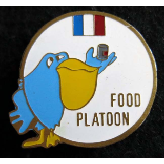 420° DSL : insigne métallique Food Platoon du 420° DSL de la FINUL de fabrication locale