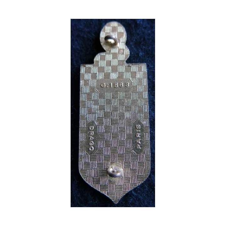 CIISS 6 : insigne métallique du centre instruction interarmées du service de santé N° 6 de fabrication Drago G. 1563 émail