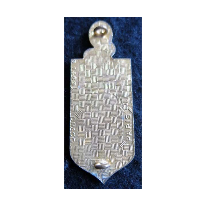 CIISS 6 : insigne métallique du centre instruction interarmées du service de santé N° 6 de fabrication Drago G. 1563 émail