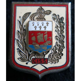 CISS : insigne métallique du centre d’instruction du service de santé des auxiliaires de fabrication Drago G. 2336