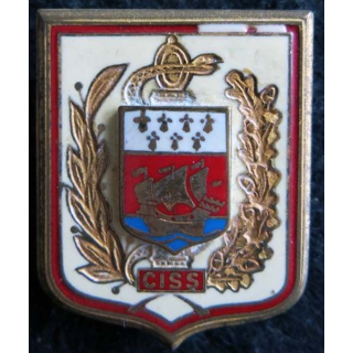 CISS : insigne métallique du centre d’instruction du service de santé des auxiliaires de fabrication Drago G. 2336