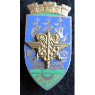 CNI EOR : insigne métallique du centre national d'instruction des EOR de fabrication Drago G. 1723 émail