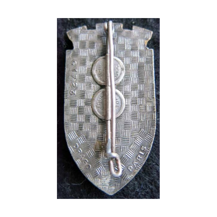 CNI EOR : insigne métallique du centre national d'instruction des EOR de fabrication Drago G. 1723 émail
