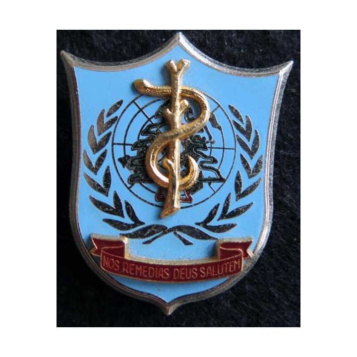 SSA FINUL  : insigne métallique du service de santé au Liban FINUL de fabrication Delsart