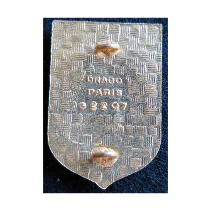 CIISS 2 : insigne métallique du centre instruction interarmées du service de santé N° 2 de fabrication Drago G. 2207 émail