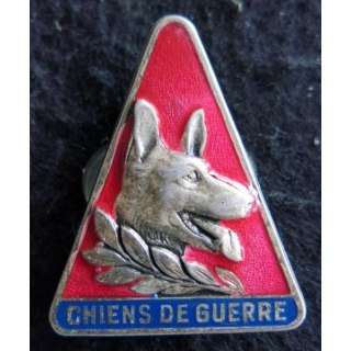 10° GVA : insigne métallique du 10° groupe vétérinaire autonome chiens de guerre de fabrication Drago Paris