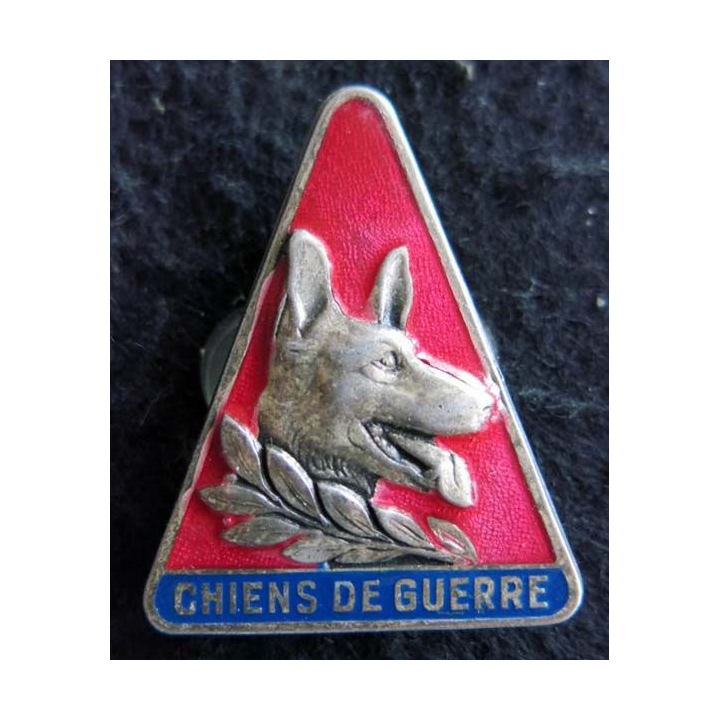 10° GVA : insigne métallique du 10° groupe vétérinaire autonome chiens de guerre de fabrication Drago Paris