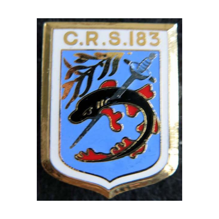 CRS 183 : cinquantenaire de la compagnie républicaine de sécurité n° 183 fabrication Destrée