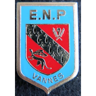 POLICE VANNES : insigne de l'école nationale de police de Vannes de fabrication Delsart