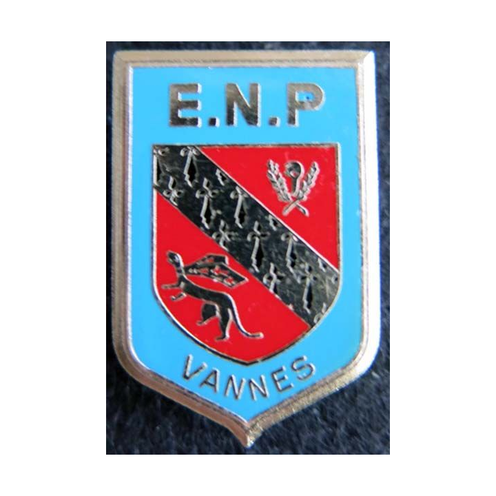 POLICE VANNES : insigne de l'école nationale de police de Vannes de fabrication Delsart
