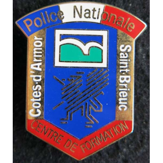 POLICE SAINT BRIEUC : insigne de la police nationale de Saint Brieuc Cotes d'Armor de fabrication JMM