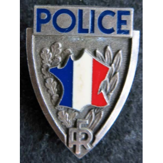 POLICE : insigne métallique de la police nationale de fabrication Arcapea en émail
