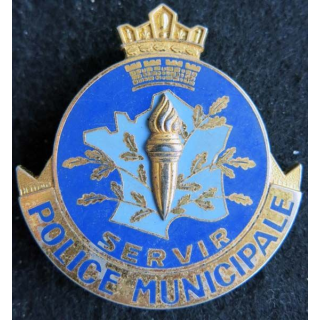 POLICE : insigne général métallique de la police municipale fabrication Drago