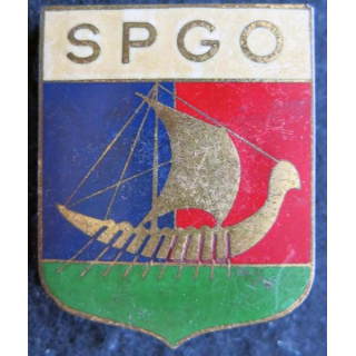 SGPO : insigne de la société de surveillance et de protection SGPO de fabrication Drago émail