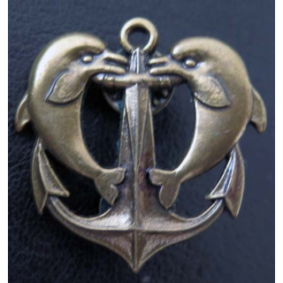 MARINE : brevet de plongeur de bord dos bronze Drago Paris