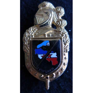 GENDARMERIE : : insigne métallique de la prévôté de la FORPRONU type 1 de fabrication Boussemart H. 698