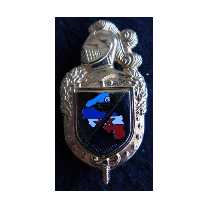GENDARMERIE : : insigne métallique de la prévôté de la FORPRONU type 1 de fabrication Boussemart H. 698