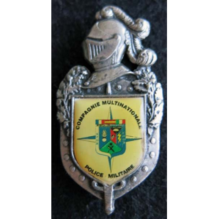GENDARMERIE : : insigne métallique de la compagnie multinationale police militaire SFOR GN 0076 doré