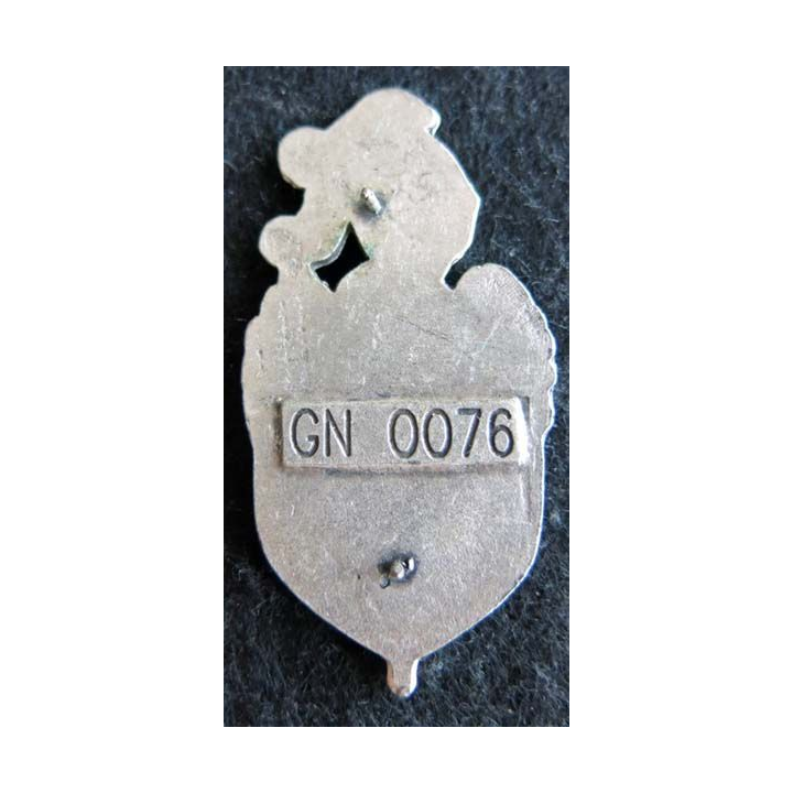 GENDARMERIE : : insigne métallique de la compagnie multinationale police militaire SFOR GN 0076 doré