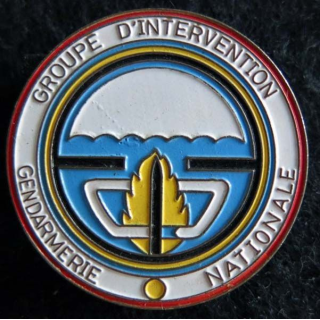 GENDARMERIE GIGN : insigne du Groupe d'intervention de la gendarmerie nationale de fabrication CEC ID PREMIER