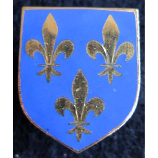 GENDARMERIE : Écu du Cdt gendarmerie départementale région parisienne A.B Paris G. 2137 émail sans écrou