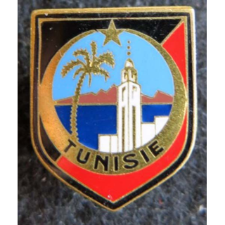 GENDARMERIE : Écu de la 11° légion garde républicaine Tunisie type 1 Drago sans écrou