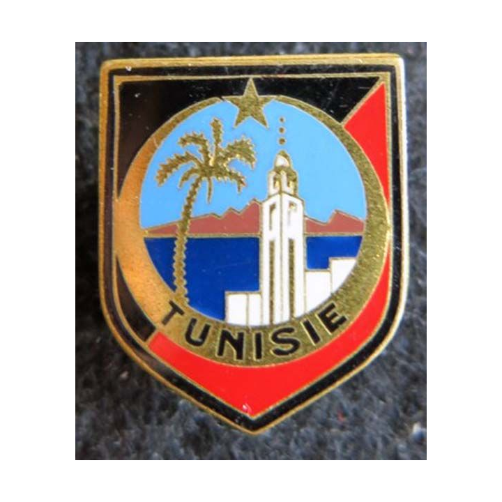 GENDARMERIE : Écu de la 11° légion garde républicaine Tunisie type 1 Drago sans écrou