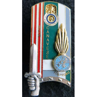 PROMOTION ENSOA : insigne de promotion Sch Canavese de fabrication Balme Saumur G. 4036