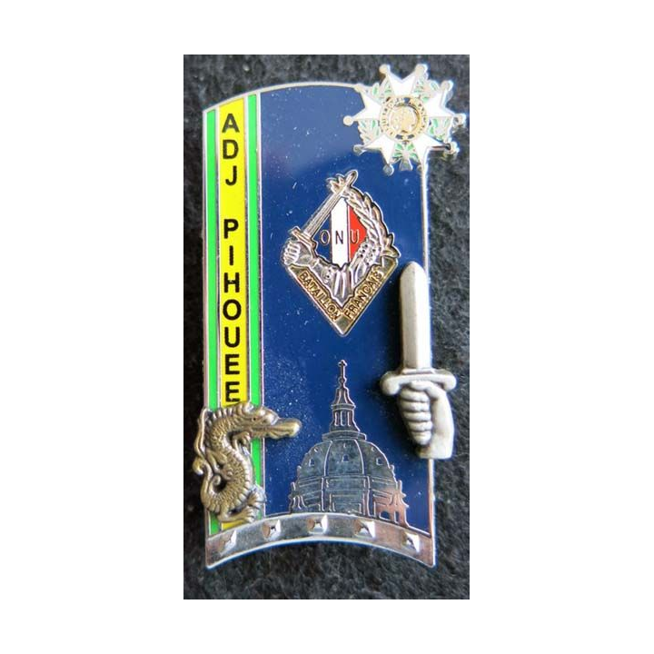 PROMOTION ENSOA : insigne de promotion Adj Pihouee de fabrication Arthus Bertrand G. 4893