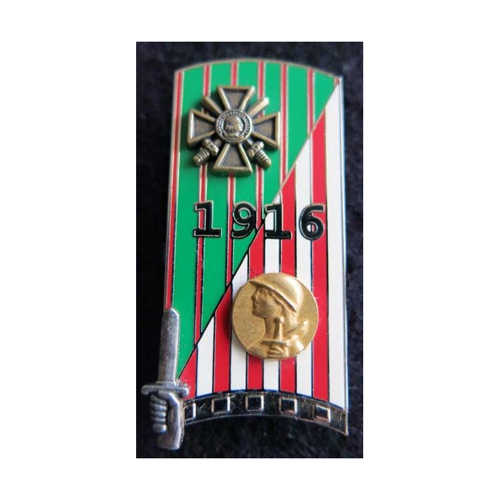 PROMOTION ENSOA : insigne de promotion 1916 de fabrication Arthus Bertrand G. 4919 numéroté 204