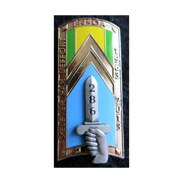 PROMOTION ENSOA : insigne de promotion du cinquantenaire de fabrication Arthus Bertrand G. 5349 numéroté 0895