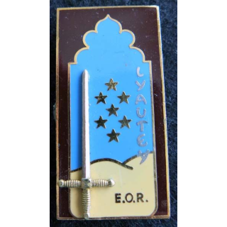PROMOTION EOR : insigne de promotion Maréchal Lyautey de fabrication Drago Paris G. 2437