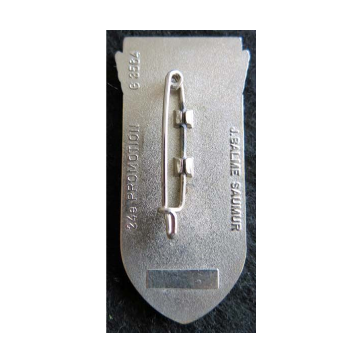 PROMOTION ENTSOA : insigne de promotion adjudant  Val de fabrication Balme Saumur G. 3564